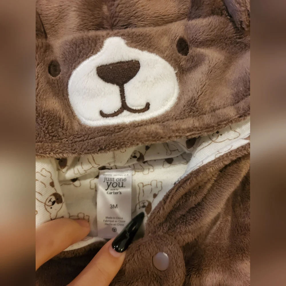 Carter's Brown Bear One Piece - Picture 3 of 5